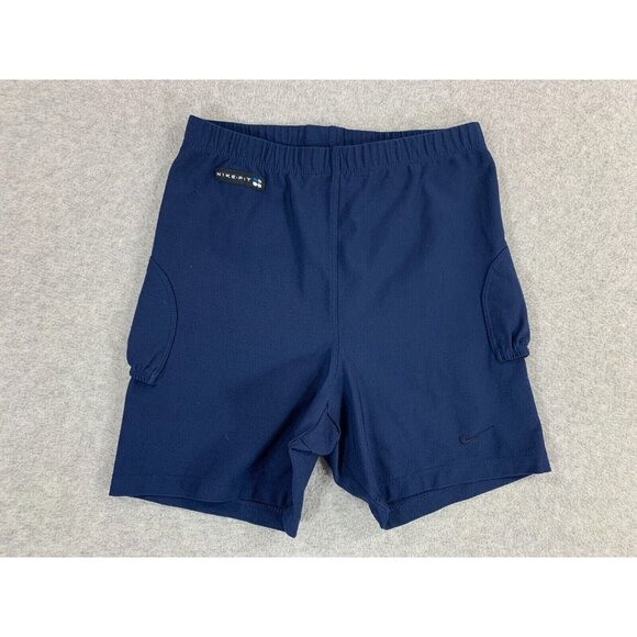 Nike Fit Compression Tennis Tights Shorts‎ (Girl's Medium) Blue - Picture 1 of 10